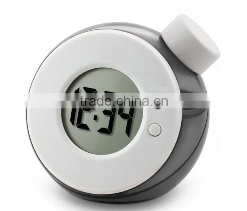 Fantastic water powered alarm clock intelligent quieten LED clock environmental water power clock without battery