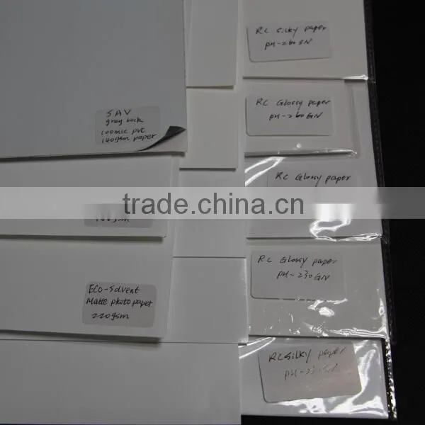 180gsm microporous glossy self adhesive sticker paper for dye,pigment ink