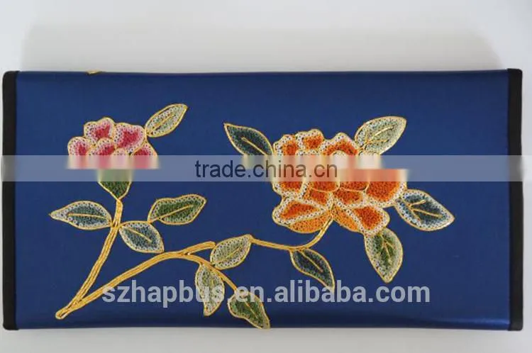 Handmade Silk Embroidery Ladies' purse/ Wallet/Handbag