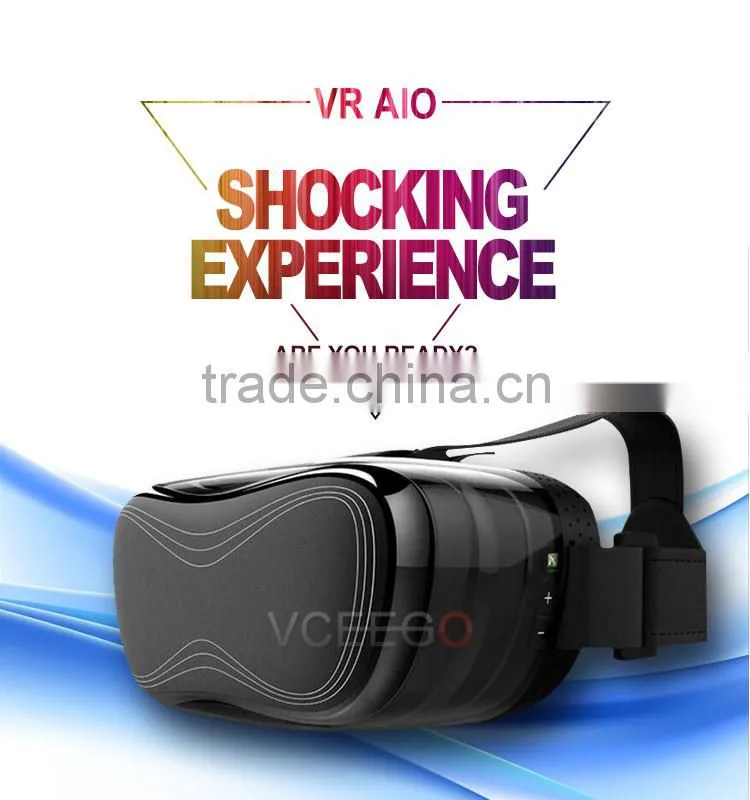 New arrival powerfull virtual reality 3d glasses with custom logo support 3D VR BOX movie/games/video all In one