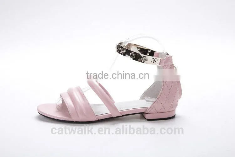 elegant style 2015 hot sale flat sandals women casual shoes latest design rubber shoes