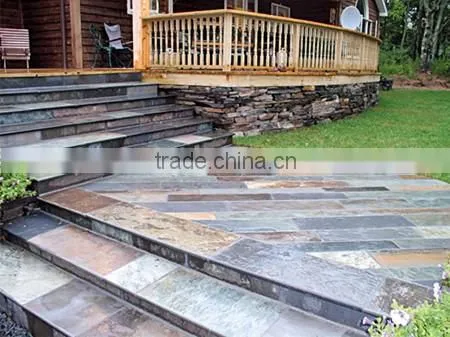 Natural rusty slate indoor & outdoor floor tile
