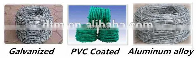 High Quality Galvanized Barbed Wire/PVC Coated Barbed Wire