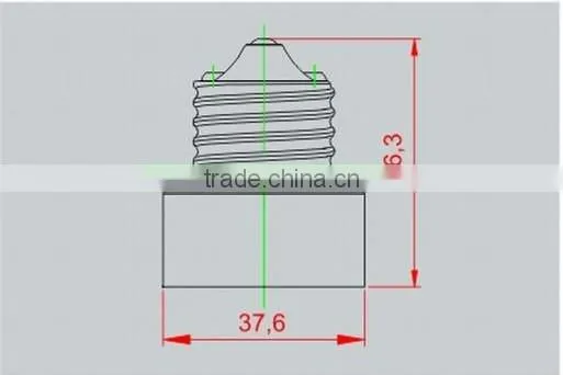 E26 to E11 Porcelain transfer lamp holder