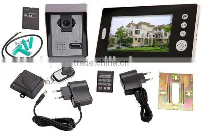 7 inch color wireless video door phone