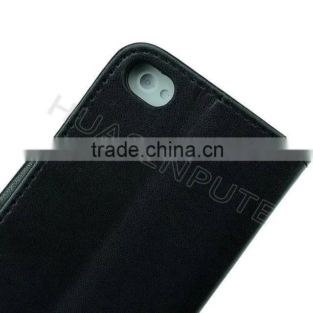 China Supplier High quality Flip Wallet Leather Case For iPhone4/4S