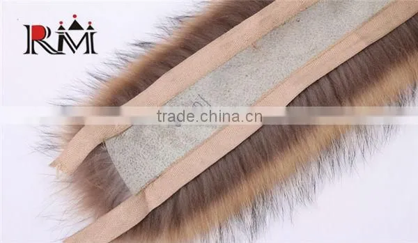 Raccoon dog strip, raccoon dog trim, raccoon dog fur collar