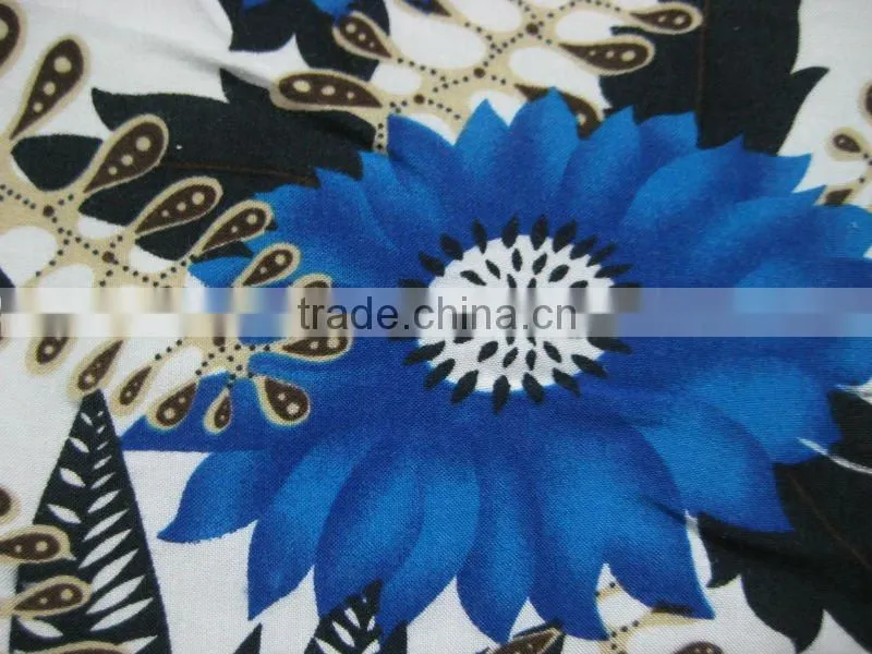 100% rayon&viscose printed fabric