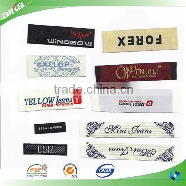 Allta Group professional customize cheap woven labels fashion brand logo garment labels