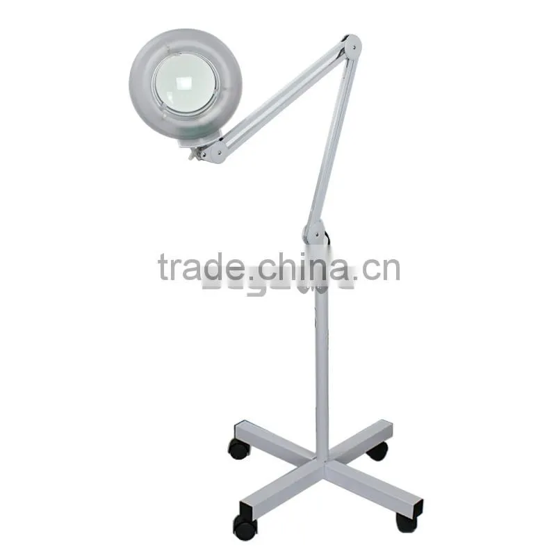 5X Magnifying Lamp Rolling Floor Stand adjustablemini facial steamer with ozone