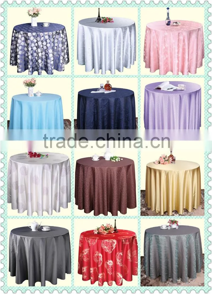 CHEAP PRICE ! direct factory sale polyester good quality plain fabric table cloth