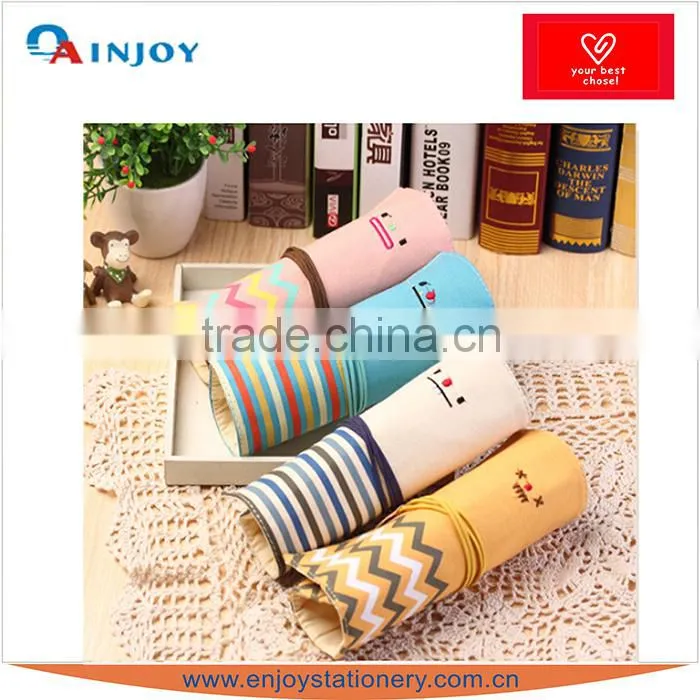 smiling face rolling pencil bag