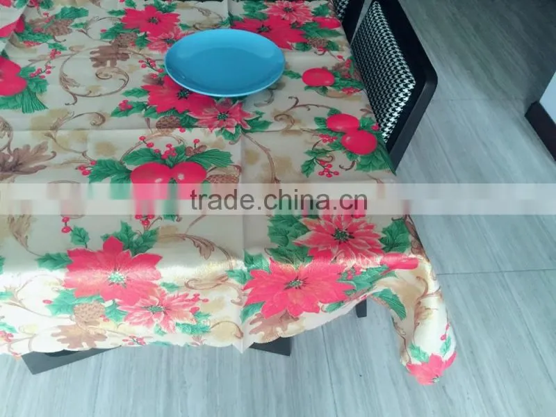 TB004 flowers Ployester table cloth