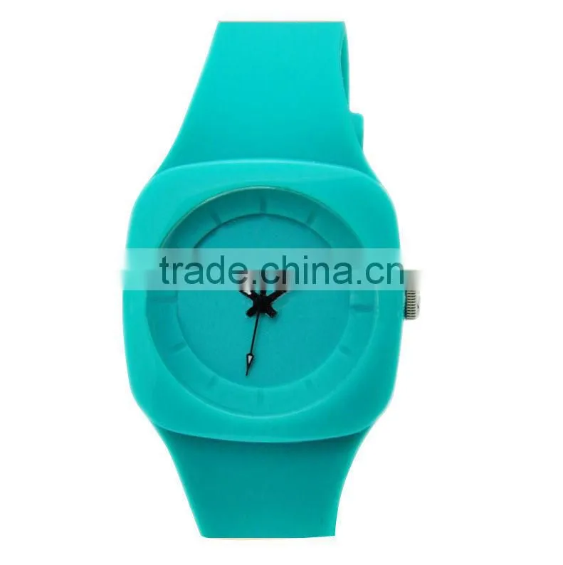 Top selling silicone ultrathin watch Cheapest promotion Plastic watch