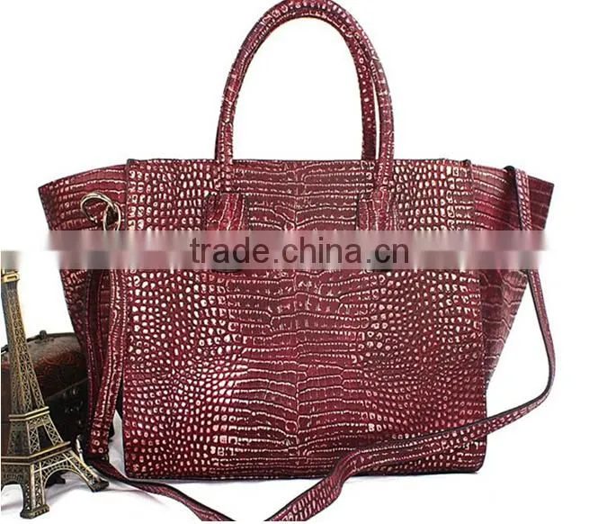 crocodile pattern factory price pvc leather for bags made in china