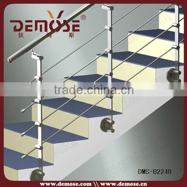 aluminum square pipe railing stair handrail