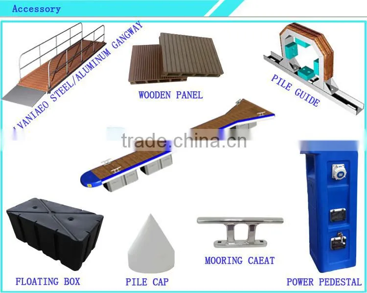 Floating pontoon dock system