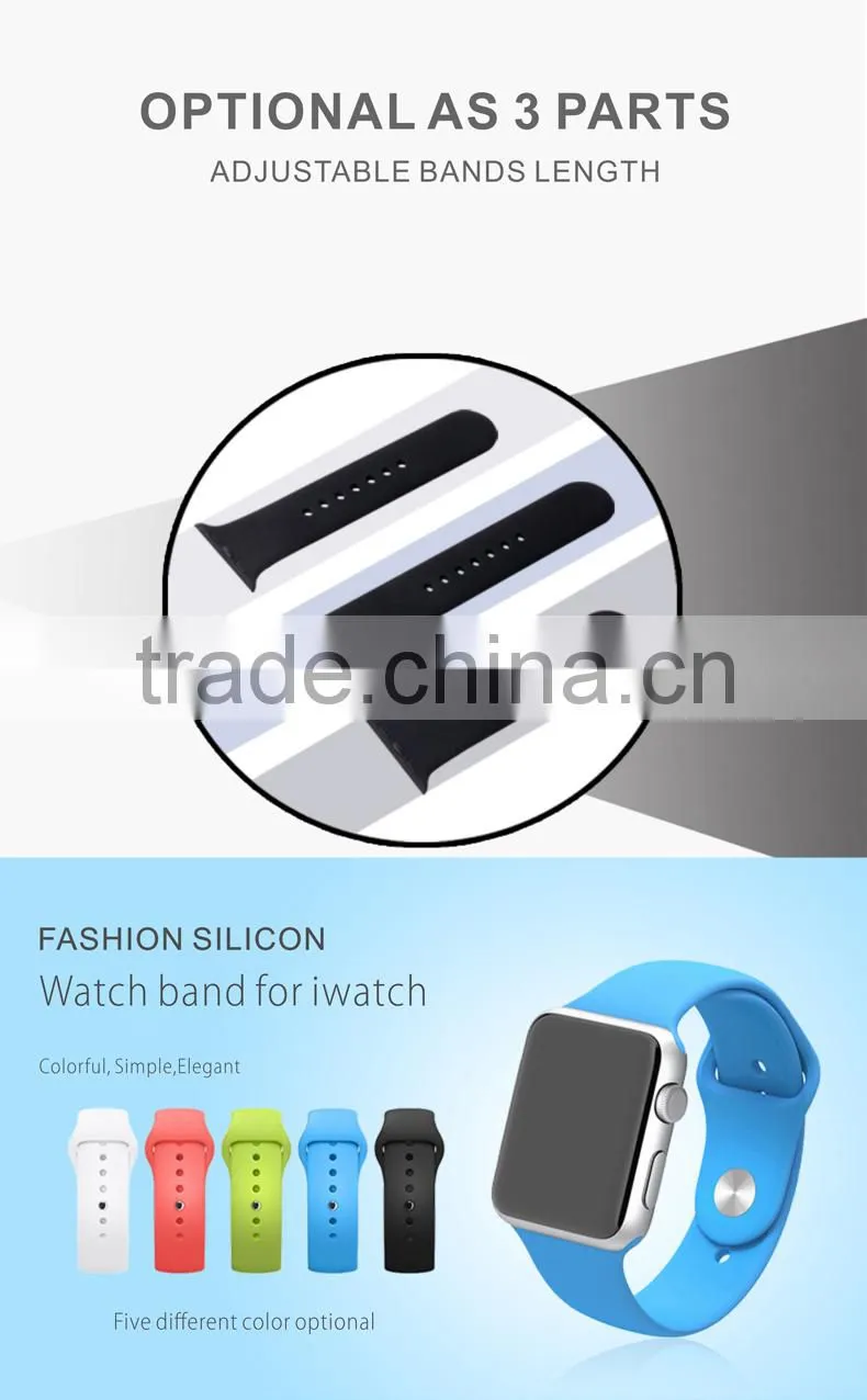SHENGO Wholesale Cheap Silicone Watch Band for Apple Watch