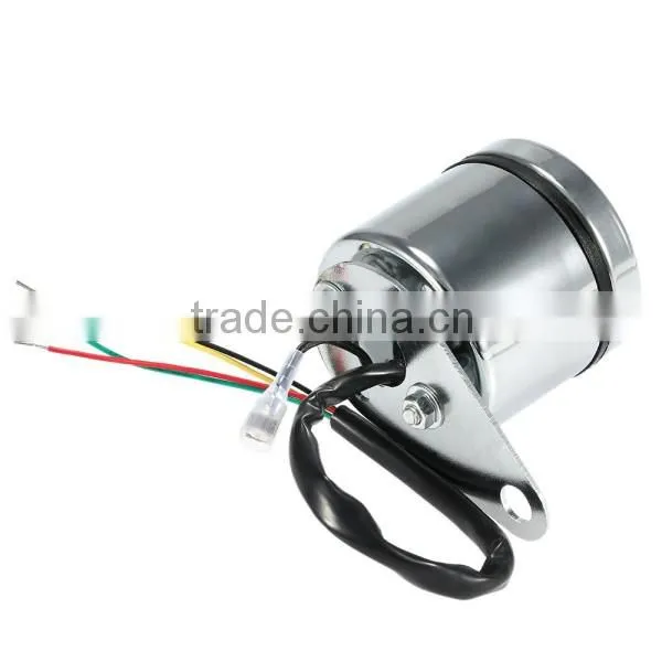 12V Motorcycle Digital 2 in 1 Tachometer RPM Shift Meter Fuel Gauge Meter with Digital LED Indicator