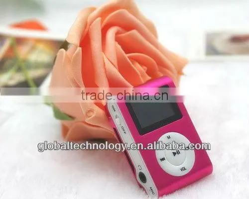 Cheap Clip MP3 Player With LCD Screen