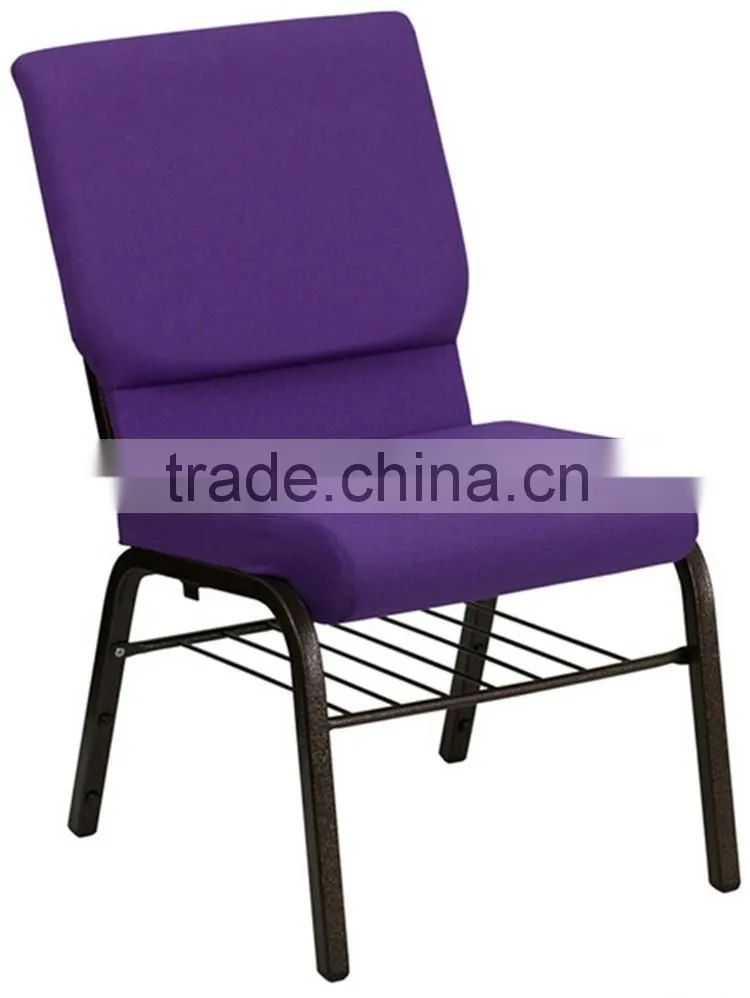 Connected Purple church chairs for conference chairs for public seating