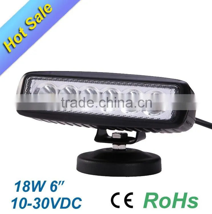 18W Single Row Car LED Light Bar LED Work Light Bar