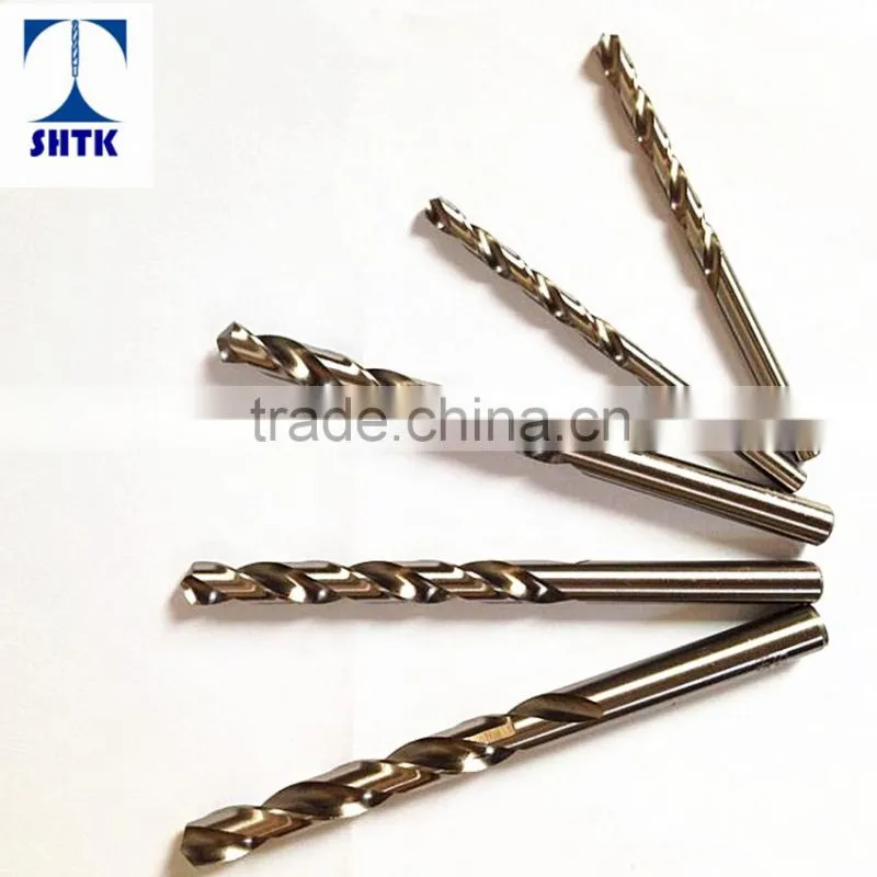 Factory sales directly, HSS 4341 Fully Ground twist drill bit bright finished