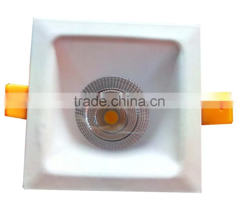 CE ROHS approved China 5w 7w 12w 20w square recessed led downlight dimmable with CRI>80