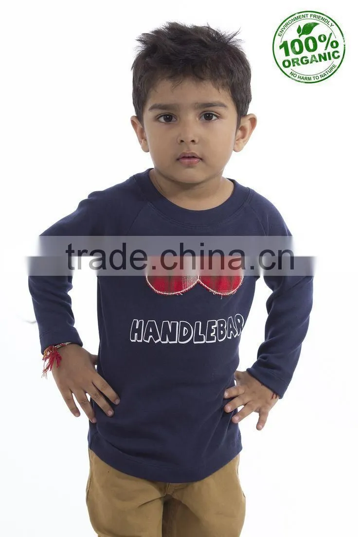 Newest style organic cotton latest shirt designs for boys