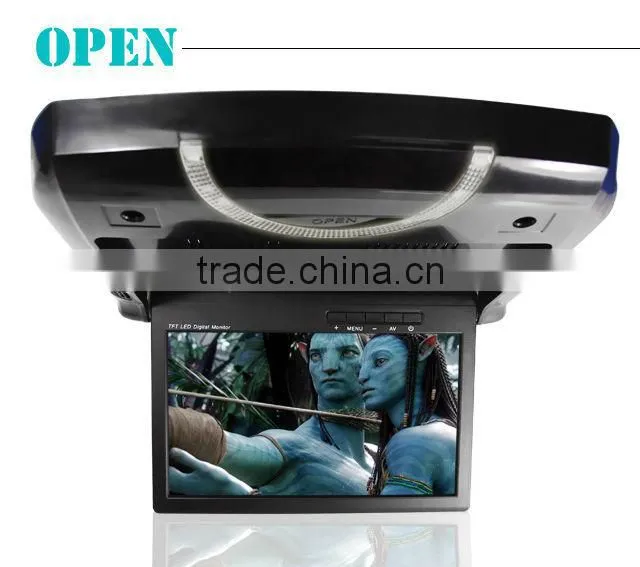 9 Inch Super Slim Car Filp Down DVD Player With Wireless Game Controller