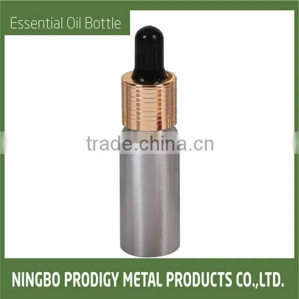 ALUMINUM COSMETICS BOTTLE WITH DROPPER