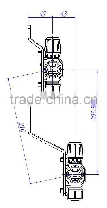 2 to 12 way water manifold with frame connection male no leaking manifold gauge by manual or automatic power