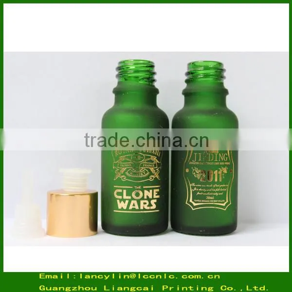 20ml Frosted Essential Oil Cobalt Blue Glass Bottle With Dropper/Screw Cap