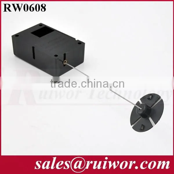 retractable anti-theft pull box with security cable