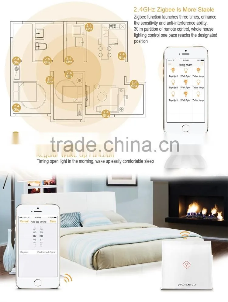 Wireless Touch zigbee smart home light control system Switch light control system