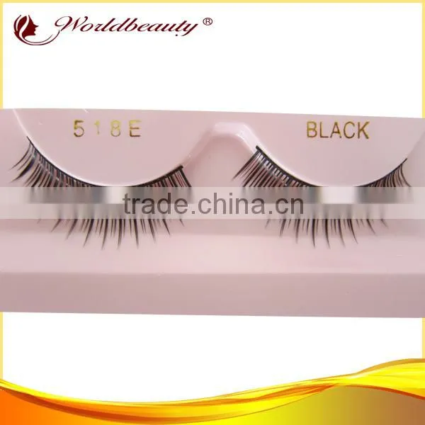 wholesale price hand made synthetic hair false strip eyelash