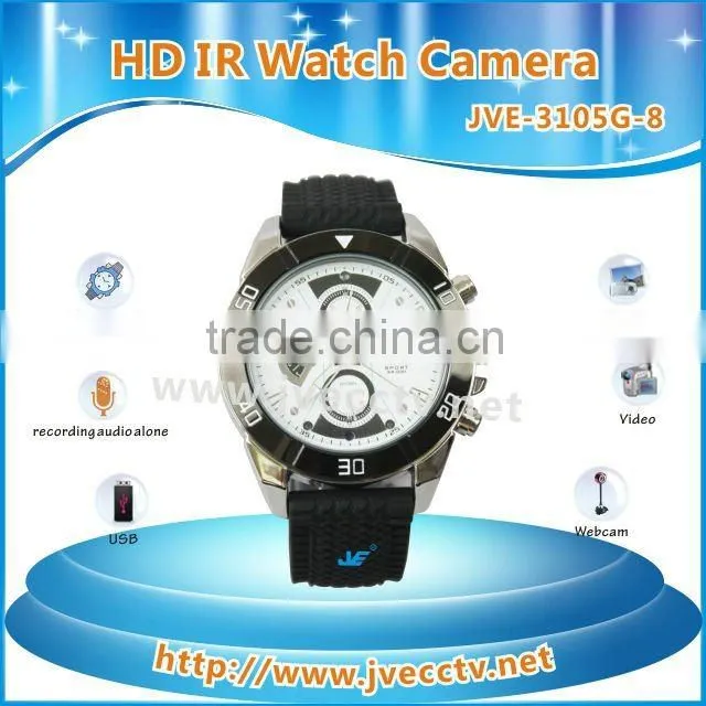 Hot Sale Watch Camera JVE-3105G-8 night vision watch camera wireless digital watch
