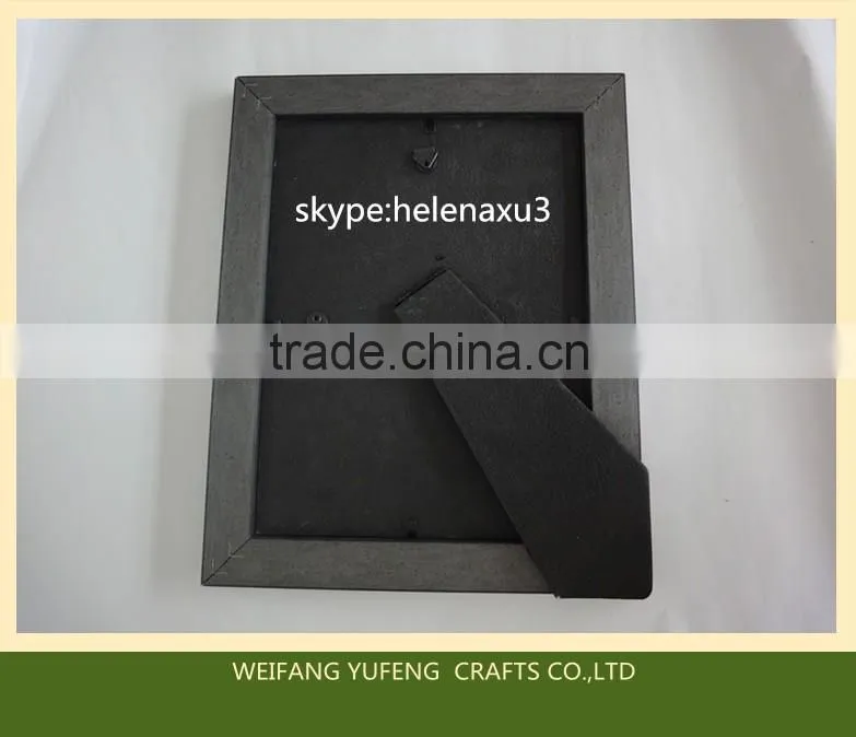 distressed wood finished PS plastic picture photo frame