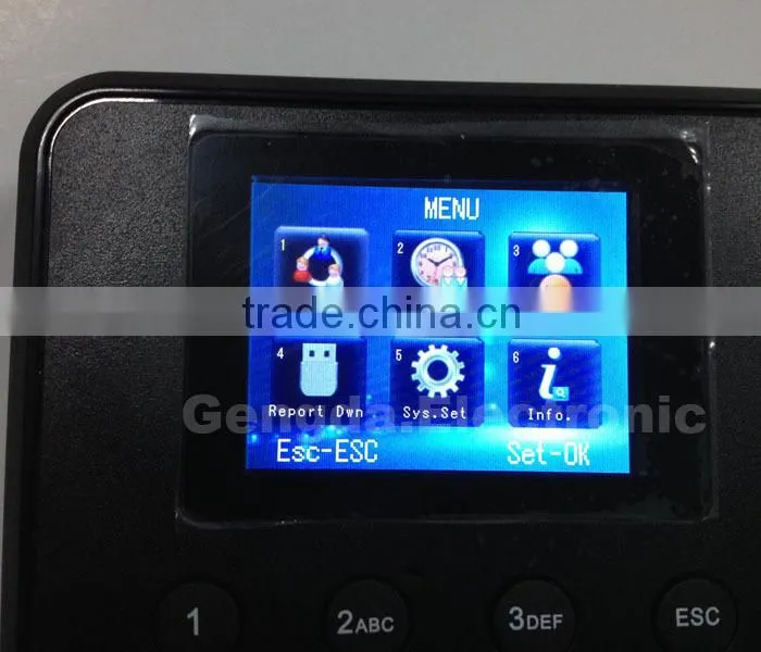 No software usb U-Disk biometric time attendance system