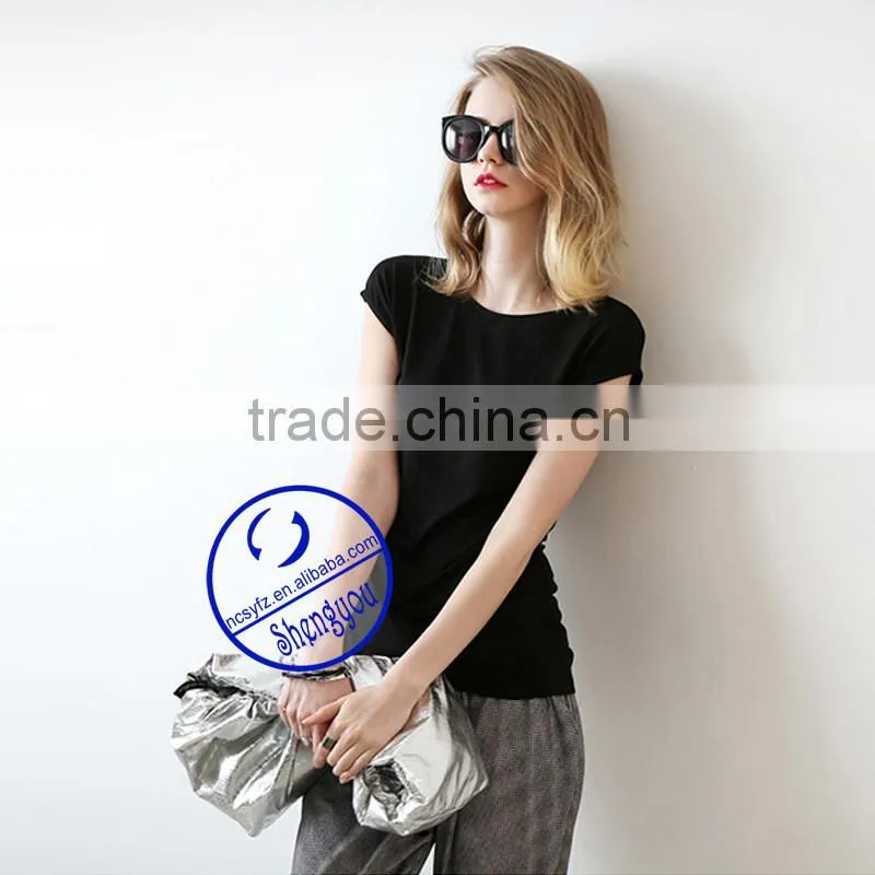 high quality women's tshirt, modal cotton tshirt, o-neck tshirt