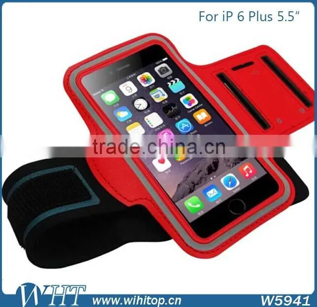 Sports Band for iPhone 6 Plus 5.5 Inch Armband Leather Case