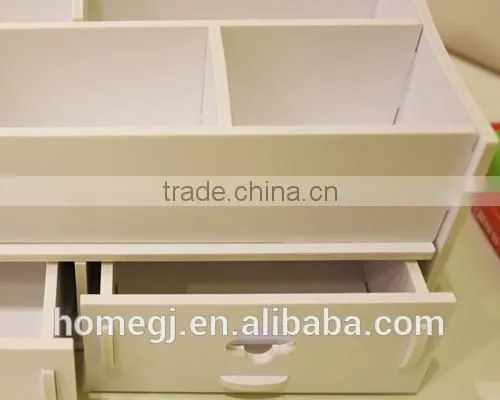 Cosmetic Storage Box DIY Makeup Desk Organizer Stationery Cute case
