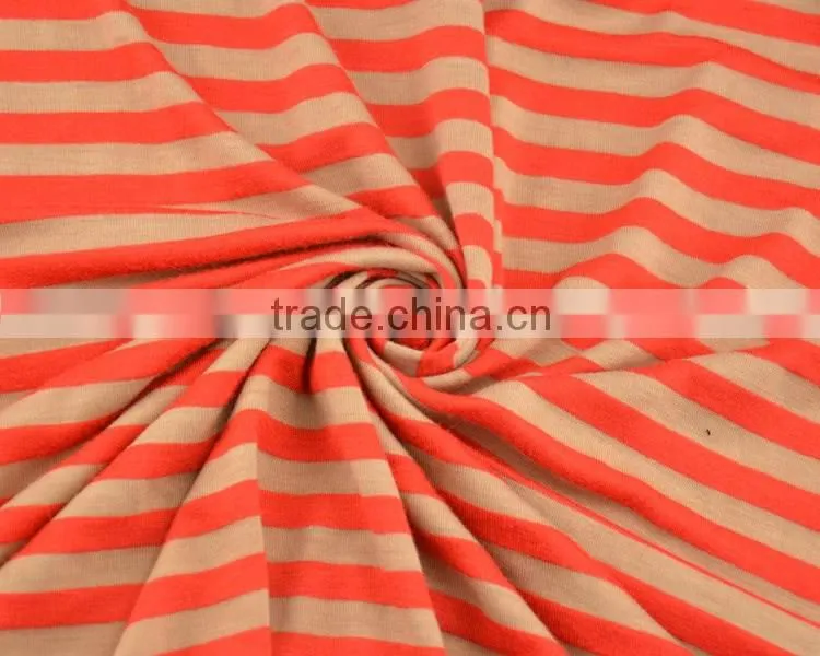 Jiufan Textile Yarn Dyed Feeder Stripe Knitted Fabric for Dress