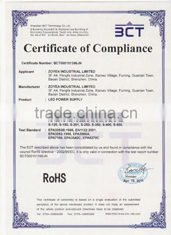 24v led transformer for led light 100w