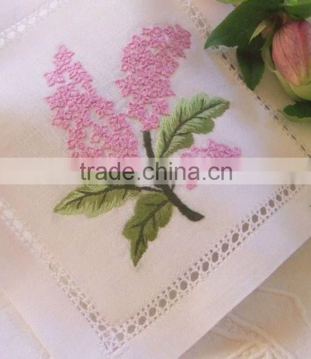 hand embroidery lavender bag