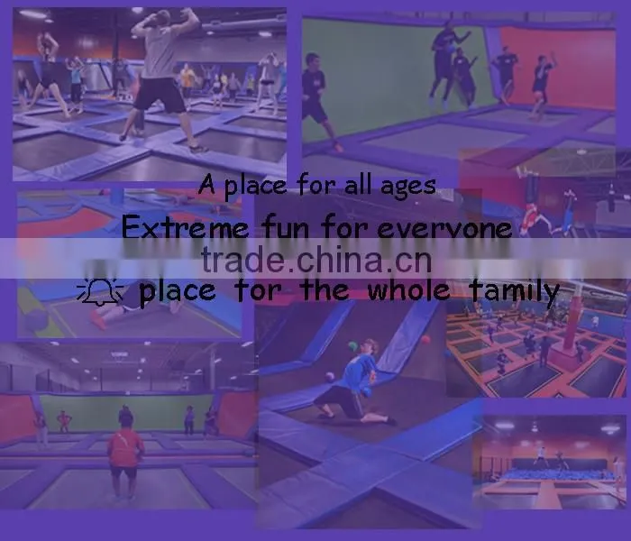 Hot Trampoline Park Commercial large Size Indoor Trampoline for All Ages