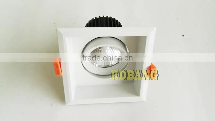 Square spotlight ip44 3 inch 12w cob led downlight for 3 years warranty