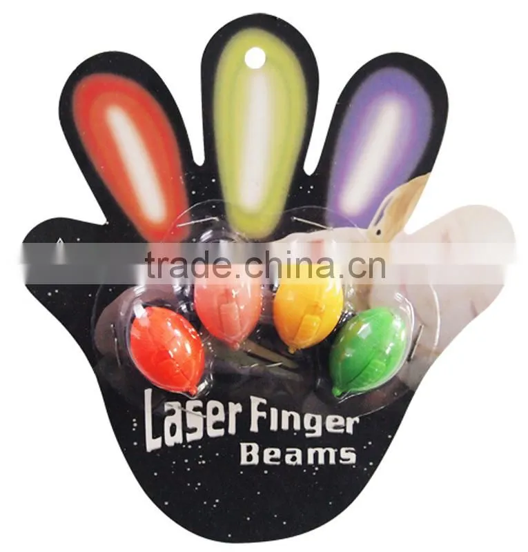 plastic SUV car shape party lights, LED finger lights with rubber bands