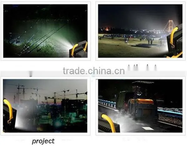 Warranty 2 year IP65 Epistar 10w 8.4V emergency camping light rechargeable led floodlight