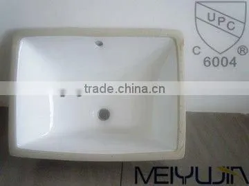 UPC bathroom sanitary ware ceramic wash sink wash basin under mount basin